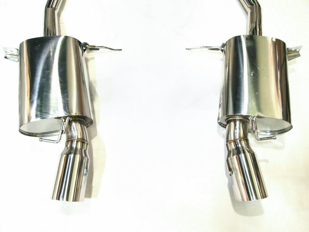 07-10 BMW 335i E90 E92 Twin Turbo N54 Coupe Sedan Polished Muffler Section Exhaut