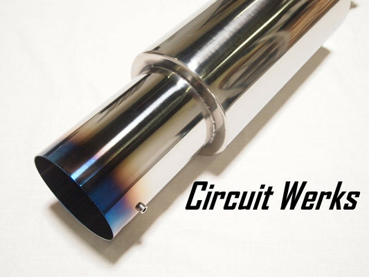 07-15 Mitsubishi Lancer Evolution EVOX EVO X 3" Burnt Exit Single Muffler Exhaust