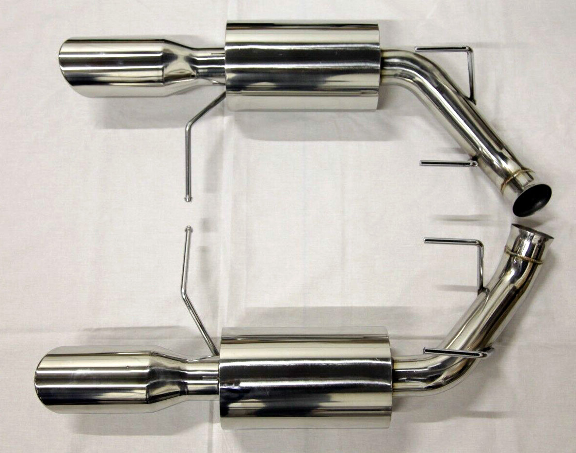 Trident Ford Mustang 2011-2014 V6 3.7L Axle Back Muffler Exhaust Thick Wall Tips