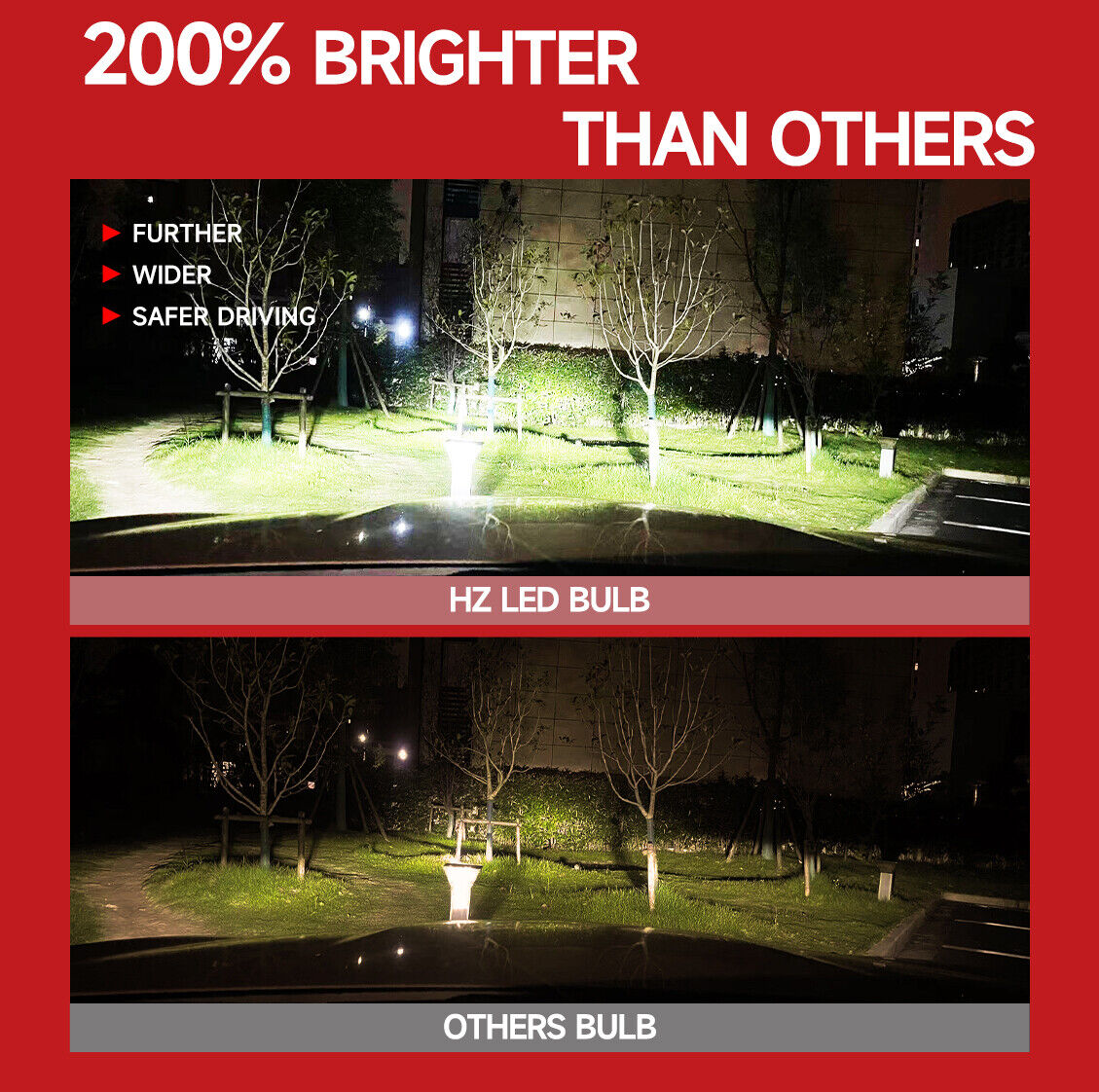 9012 (HIR2) LED Headlight Bulb Conversion x2