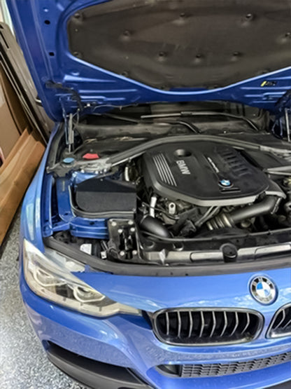 2016-2019 BMW 140I 240I 340I 440I 3.0L B58 Cold Air Intake Wrinkle Black