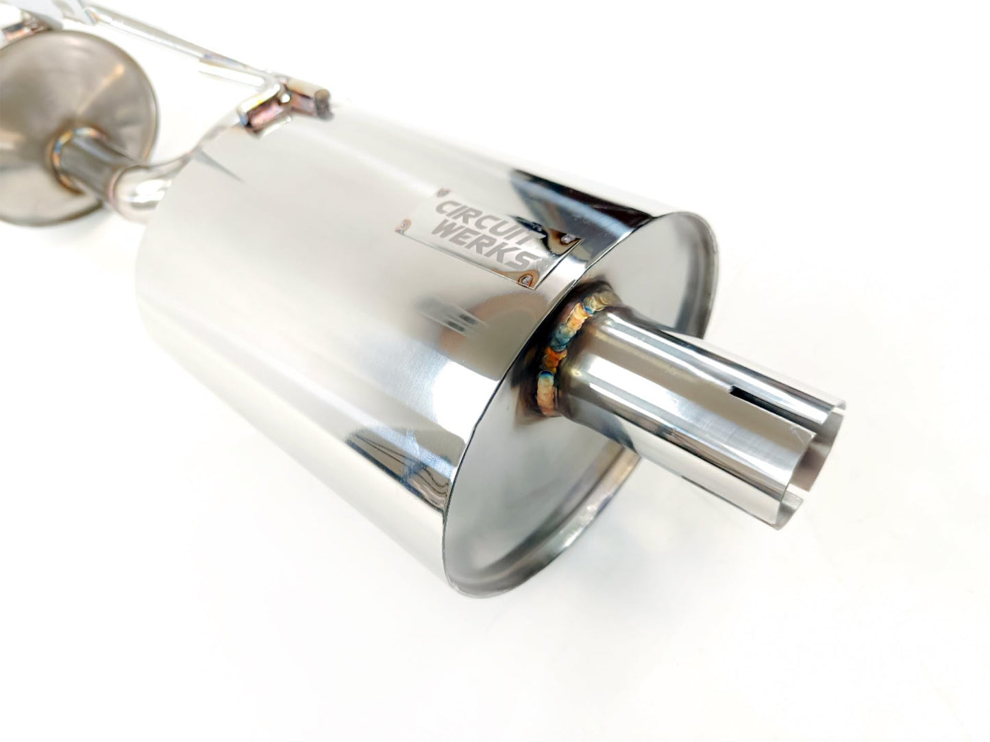 Circuit Werks 97-04 Porsche Boxster 986 V2 Polished Muffler Only