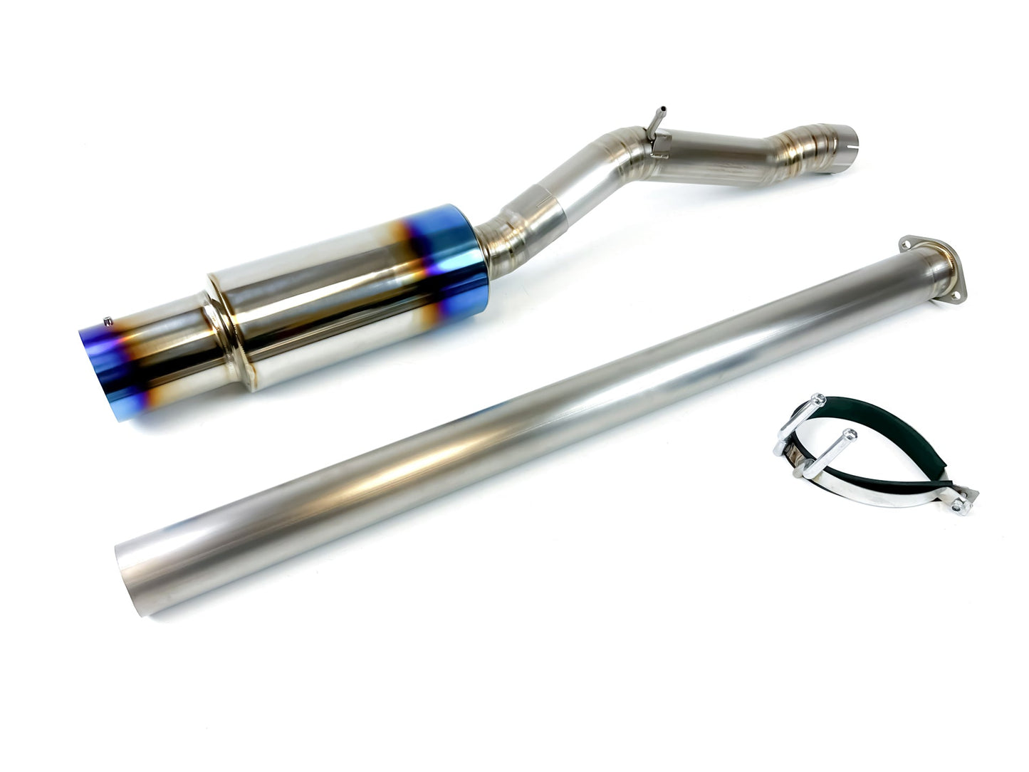 07-15 Mitsubishi Lancer Evolution EVOX EVO X 3" Burnt Full Titanium Single Side Exhaust