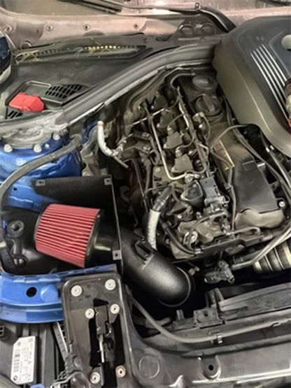 2016-2019 BMW 140I 240I 340I 440I 3.0L B58 Cold Air Intake Wrinkle Black