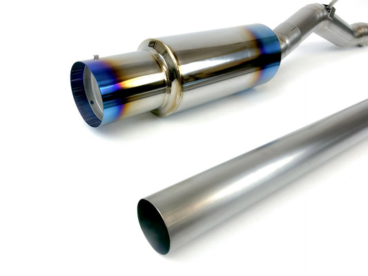07-15 Mitsubishi Lancer Evolution EVOX EVO X 3" Burnt Titanium Single Side Exhaust