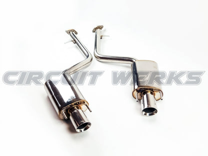 2014-2024 IS IS250 IS350 IS200T RWD AWD Rear Axle-Back Exhaust System Muffler w/ Tips