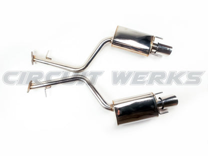 2014-2024 IS IS250 IS350 IS200T RWD AWD Rear Axle-Back Exhaust System Muffler w/ Tips