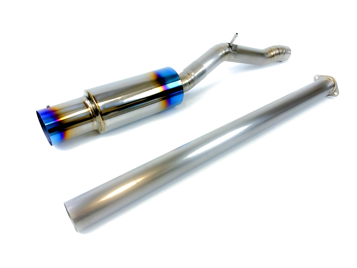 07-15 Mitsubishi Lancer Evolution EVOX EVO X 3" Burnt Full Titanium Single Side Exhaust