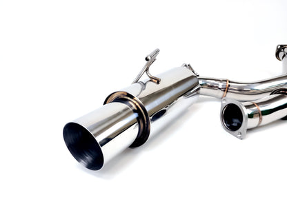 09-20 Nissan 370Z Z34 Single Muffler 4.5" Exit Y-Back Exhaust System