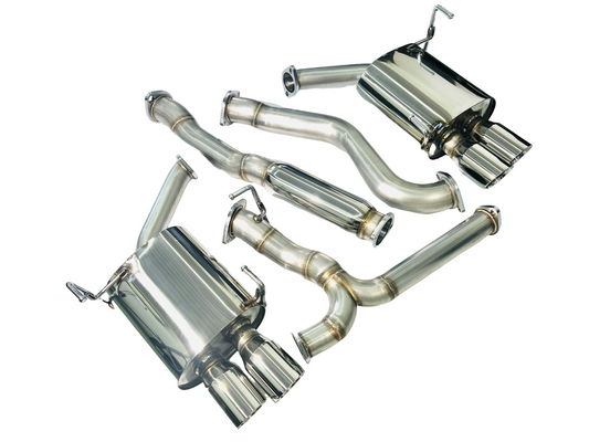 2015-2017 Subaru WRX STI VA Sedan Catback Exhaust Dual Muffler Round Tips