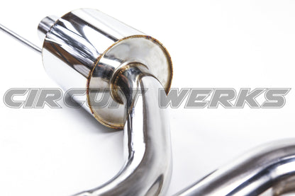 Ford Mustang GT 15-17 Exhaust w/ Dual Mufflers 4" Tips V8 5.0L Thick Walled Tips