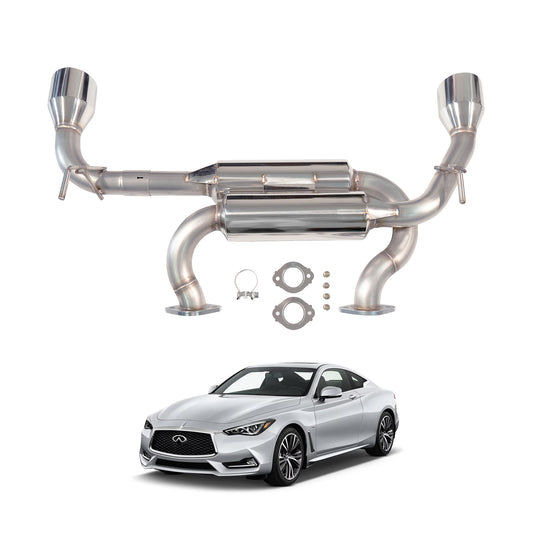 2017-2022 Infiniti Q60 Q60S CV37 3.0T Axleback Exhaust