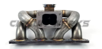 Honda Acura Civic Integra B-Series Turbo T3/T4 Ram Horn Manifold 304 Stainless