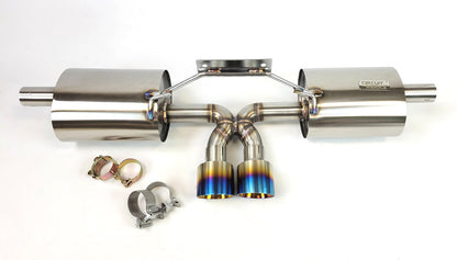 97-04 Porsche Boxster 986 V2 Catback Exhaust System with Burnt Tips