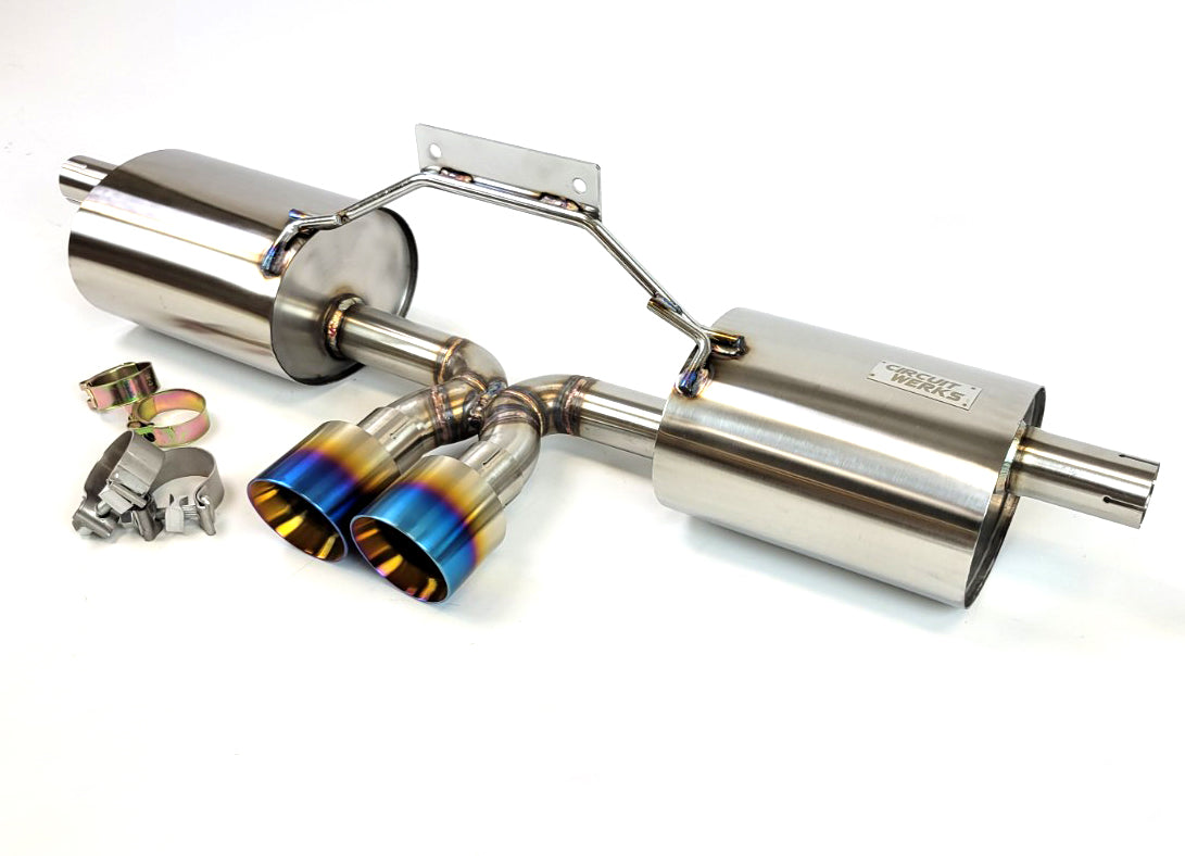 97-04 Porsche Boxster 986 V2 Catback Exhaust System with Burnt Tips