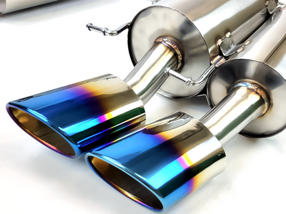 2006-2010 BMW M5 (E60) Dual Muffler Axle Back Exhaust System with Burnt Tips