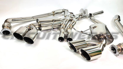 2015+ Porsche Macan GTS, S, Turbo Polished Tip Complete Downpipe Test Pipe and Exhaust