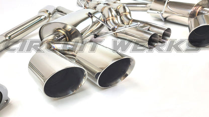 2015+ Porsche Macan GTS, S, Turbo Polished Tip Complete Downpipe Test Pipe and Exhaust