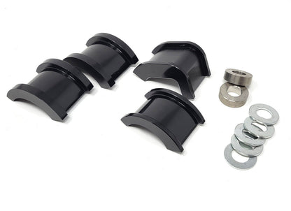 Solid Aluminum Steering Rack Bushing Set Nissan S13 240sx Silvia Black 1984-1993