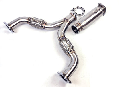 03-15 Nissan 350Z 370Z Fairlady Resonated Y Pipe Mid Pipe Exhaust