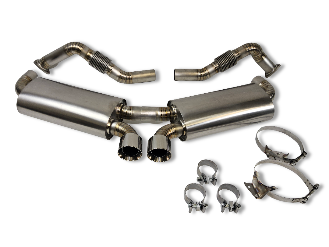 05-08 Porsche 987.1 Boxster/Cayman V2 Titanium Catback Exhaust Polished Tip