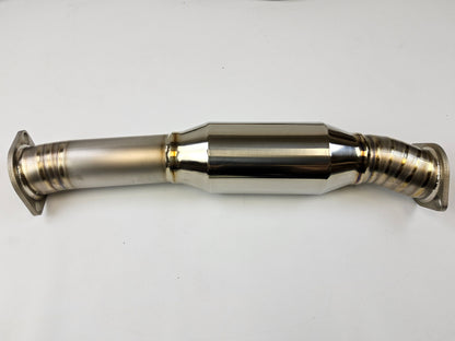 09-21 Nissan 370Z Z34 Titanium Burnt Tip Single Exit Muffler 4.5" Catback Exhaust System