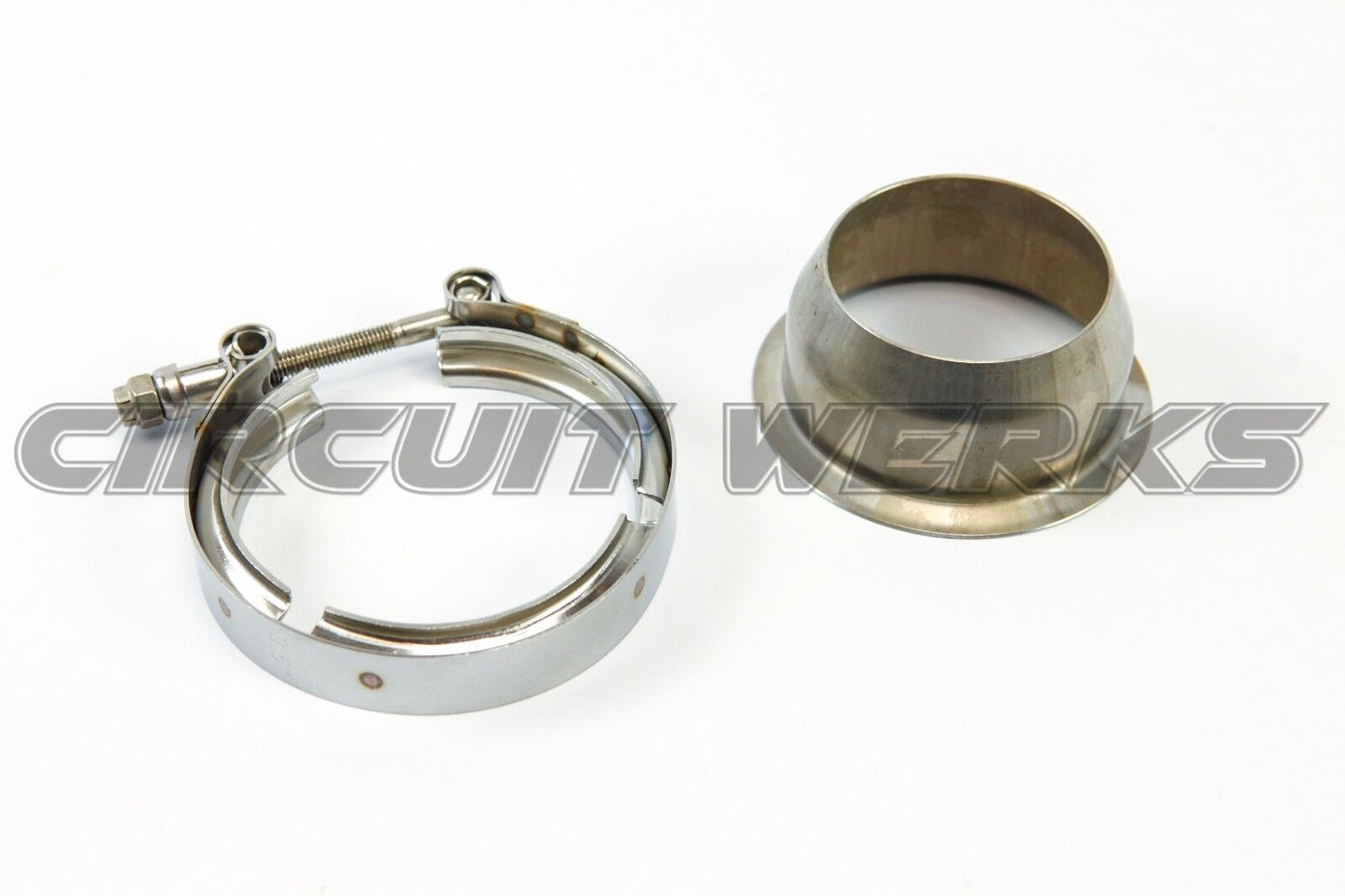 Borg Warner 3" Downpipe Clamp & Stainless Steel SX S360 S200 S300 Flange Kit