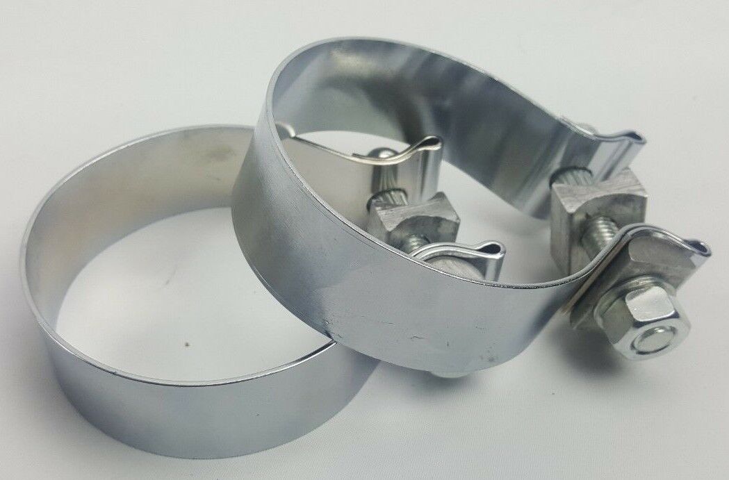 2.5"/63mm Band Clamp Custom Exhaust Front pipe Turbo Mid Pipe Clamp 2-1/2"