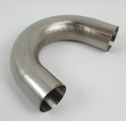 2.25" /57 mm Universal 180º Mandrel Bent Weldable 16 gauge Stainless Pipe Piping