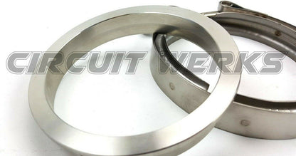 Borg Warner 4.62" Clamp & Stainless Steel Flange Kit S400 Turbo Exhaust Pipe