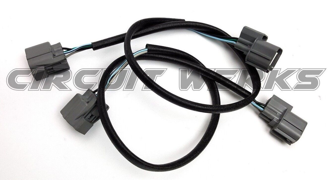 2x 18" Inch 4 Wire o2 Oxygen Sensor Relocation Harness Honda Acura Civic Integra