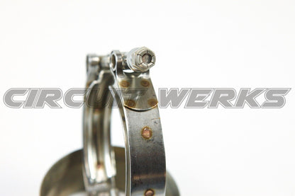 Borg Warner 3" Downpipe Clamp & Stainless Steel SX S360 S200 S300 Flange Kit