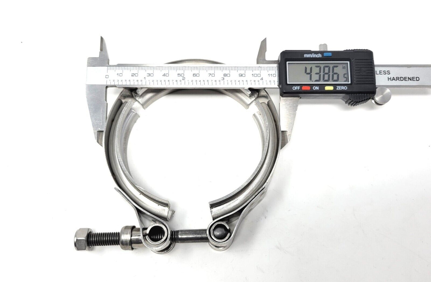 3.5" V-Band Clamp Stainless Steel flange self locking nut VBand Exhaust Turbo