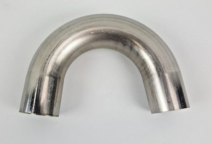 2.25" /57 mm Universal 180º Mandrel Bent Weldable 16 gauge Stainless Pipe Piping