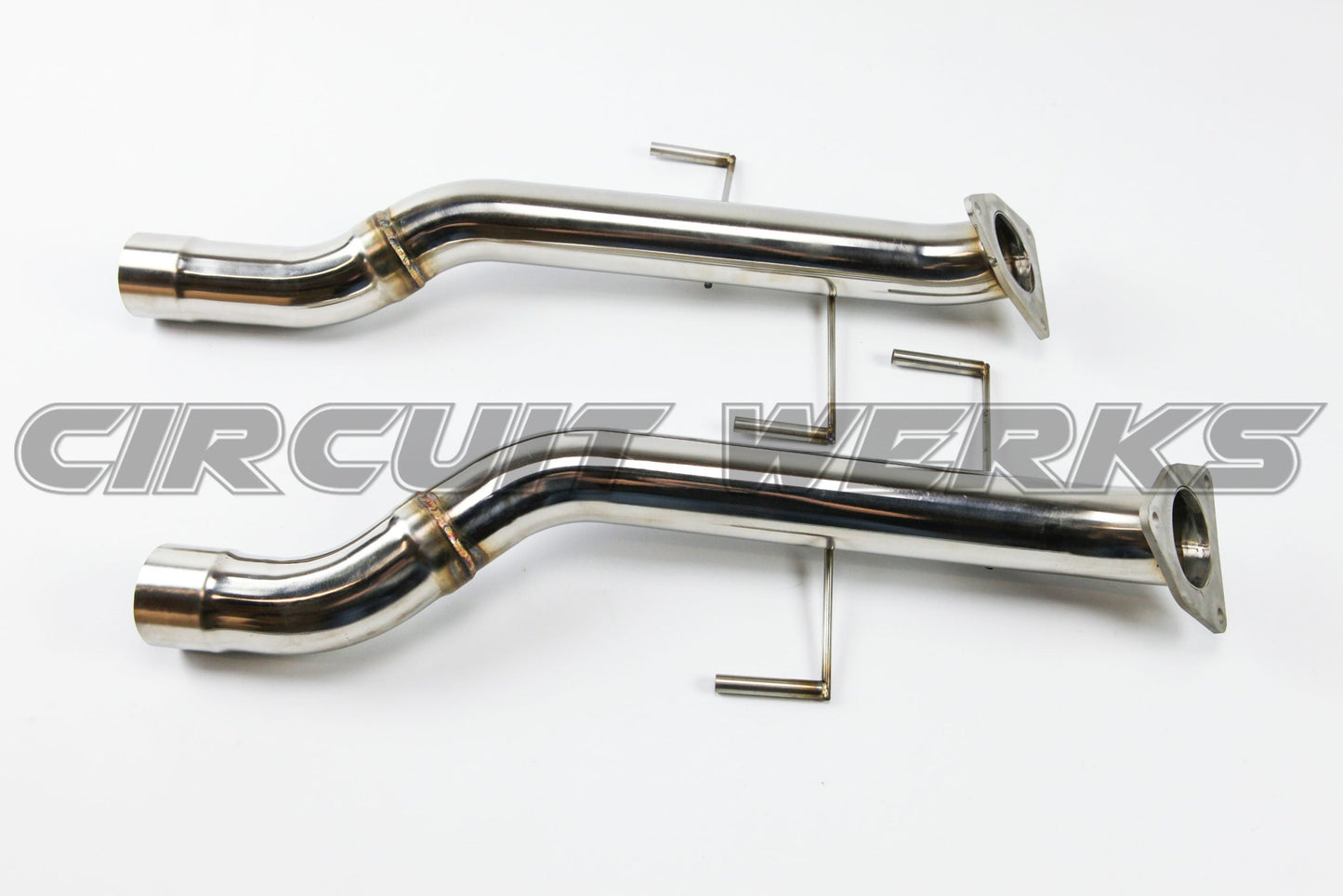 2002-2007 Porsche 955 Cayenne Turbo/Turbo S Straight Lower Race Test Pipes