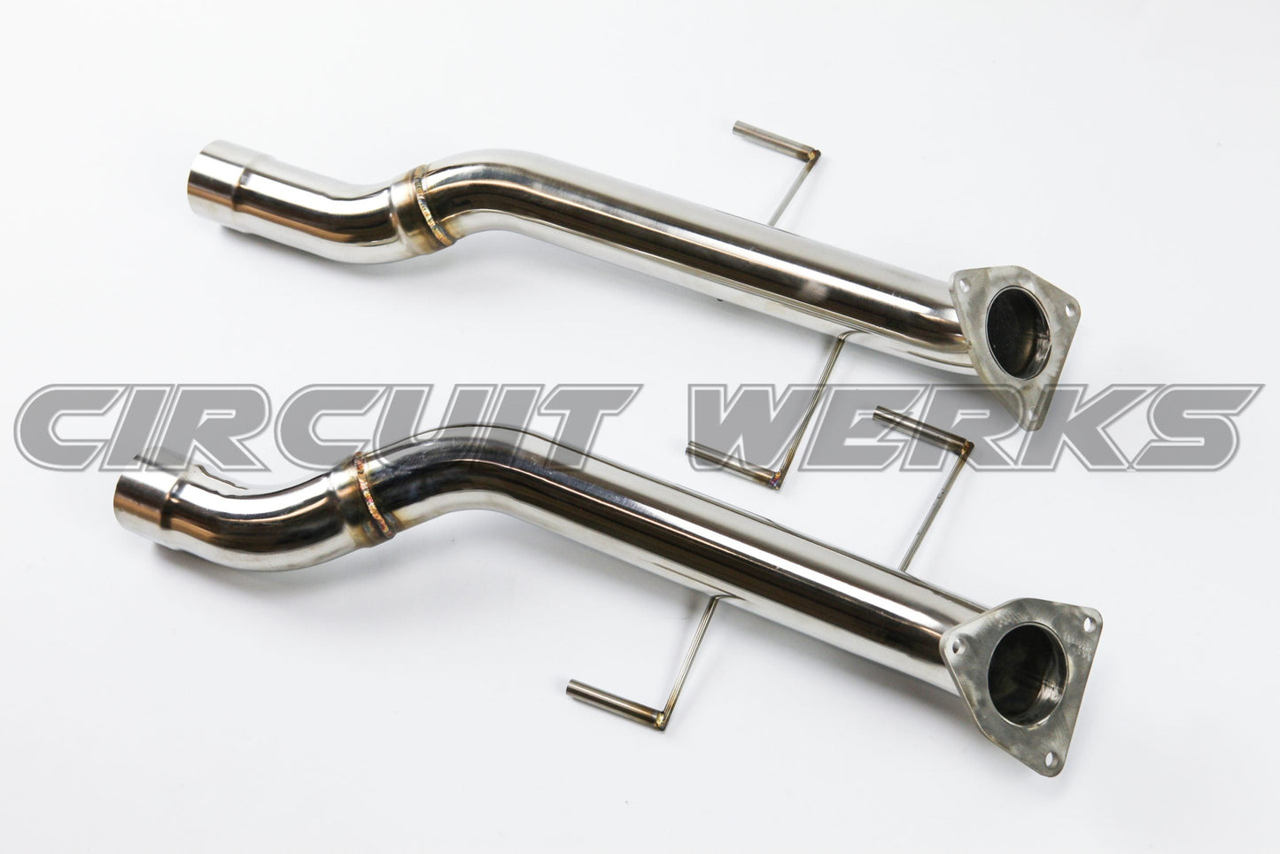 2002-2007 Porsche 955 Cayenne Turbo/Turbo S Straight Lower Race Test Pipes