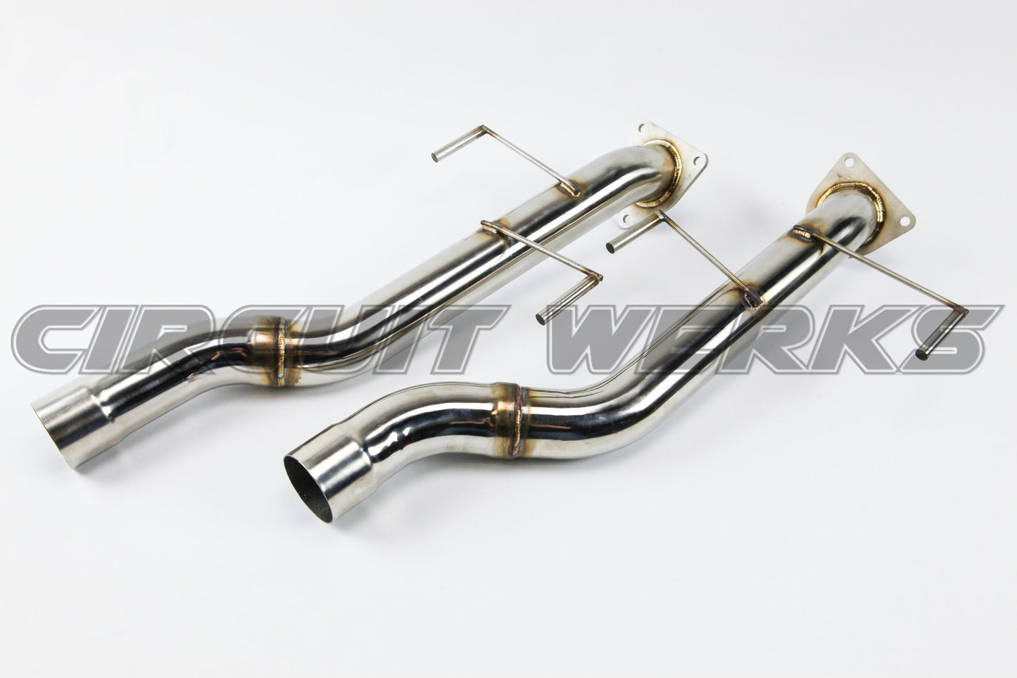 2002-2007 Porsche 955 Cayenne Turbo/Turbo S Straight Lower Race Test Pipes