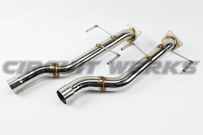 2002-2007 Porsche 955 Cayenne Turbo/Turbo S Straight Lower Race Test Pipes