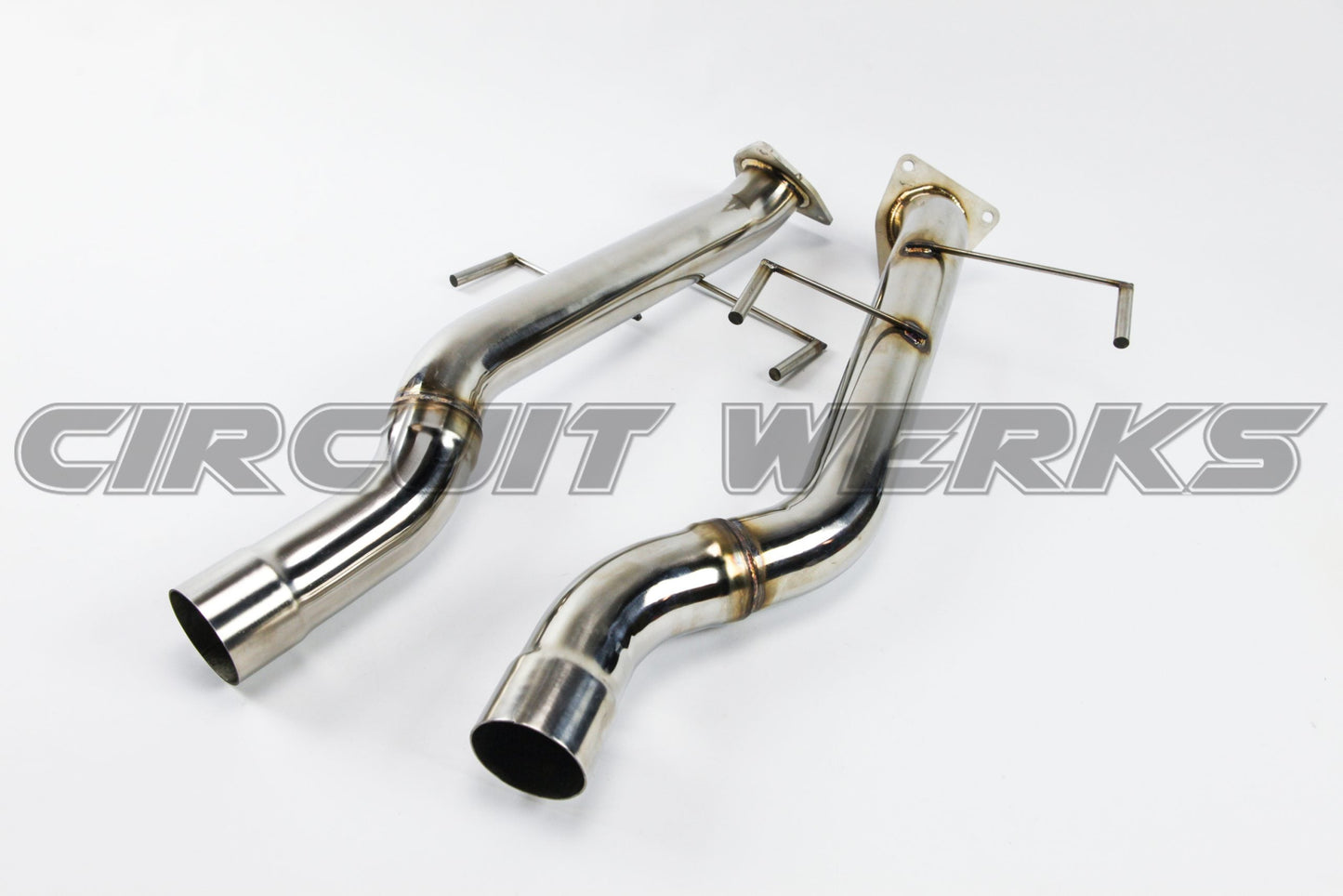 2002-2007 Porsche 955 Cayenne Turbo/Turbo S Straight Lower Race Test Pipes
