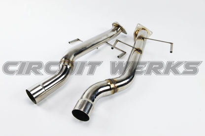 2002-2007 Porsche 955 Cayenne Turbo/Turbo S Straight Lower Race Test Pipes