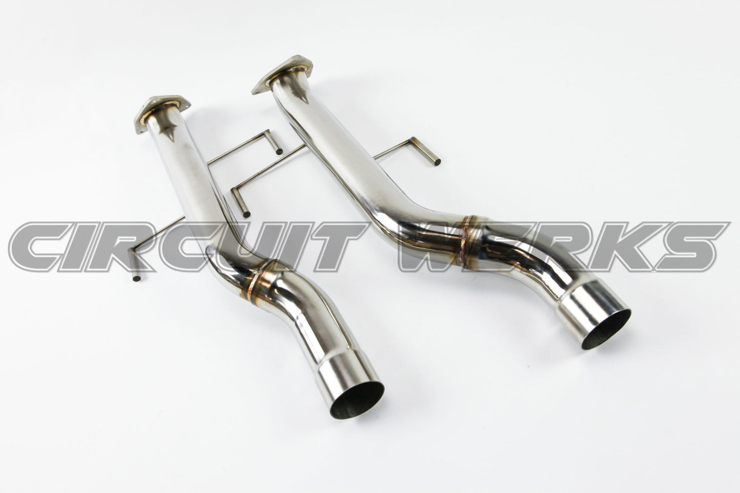 2002-2007 Porsche 955 Cayenne Turbo/Turbo S Straight Lower Race Test Pipes