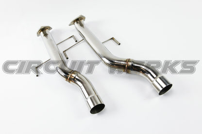 2002-2007 Porsche 955 Cayenne Turbo/Turbo S Straight Lower Race Test Pipes