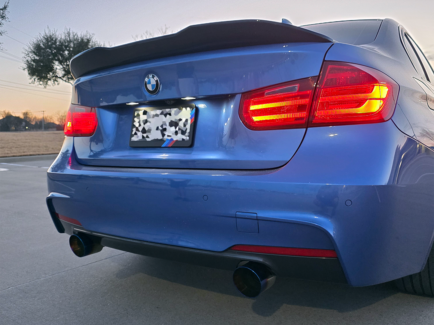2012-2015 BMW 335i (F30) Performance Sport Axle Back Burnt Tips