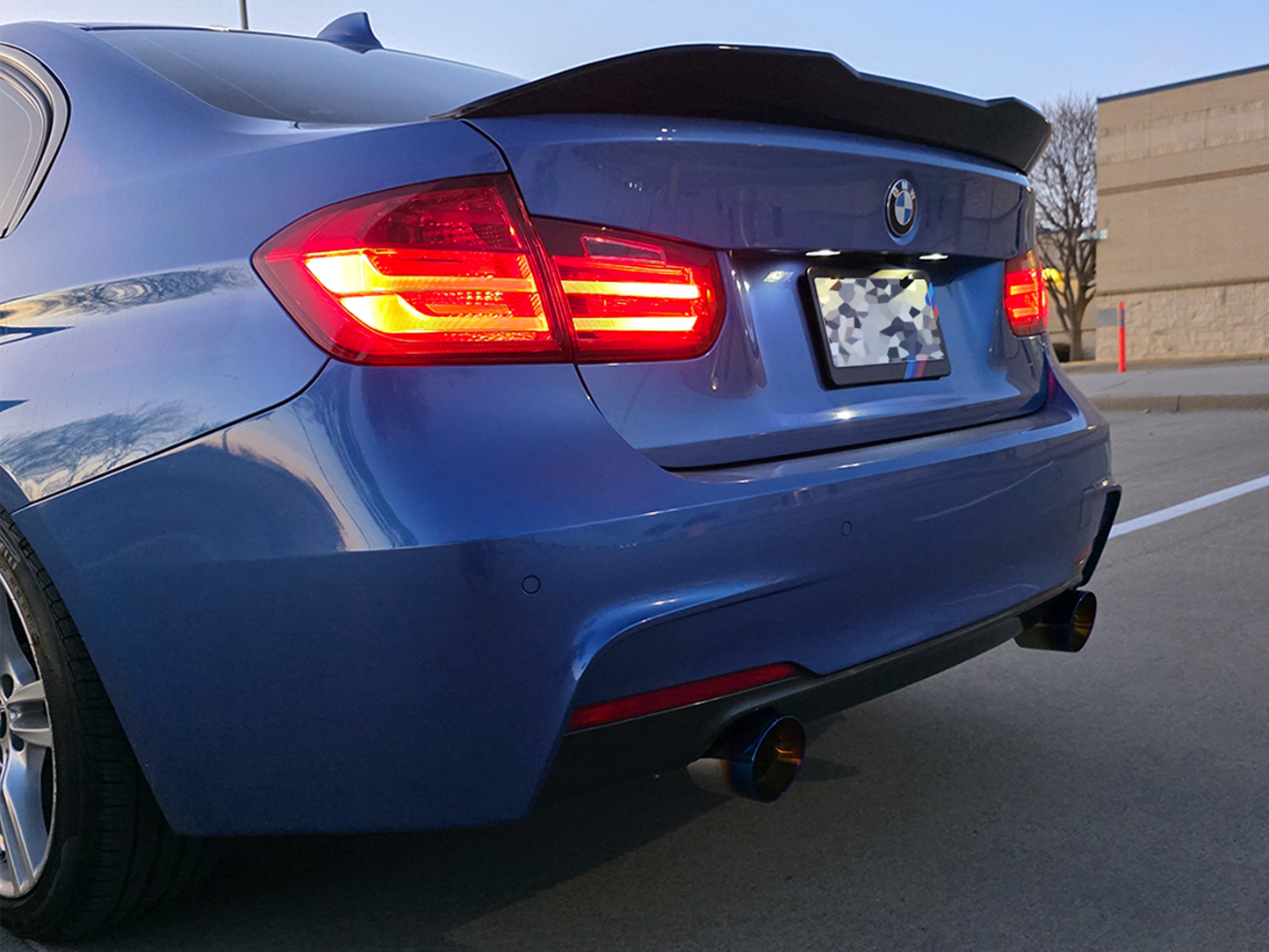 2012-2015 BMW 335i (F30) Performance Sport Axle Back Burnt Tips