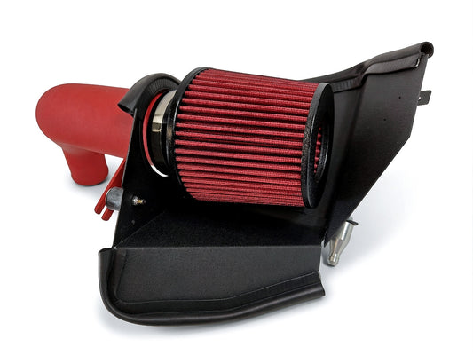 2014-2016 BMW 435i F32 F33 F36 N55 3.0L Turbo Cold Air Intake - Wrinkle Red