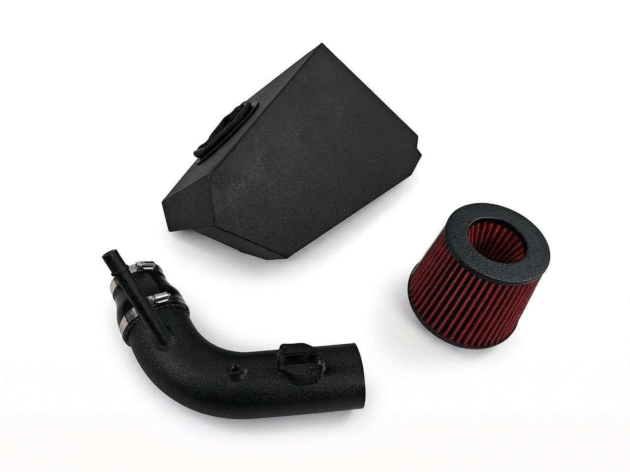 2013-2019 Cadillac ATS 2.0L Turbo Cold Air Intake - Wrinkle Black