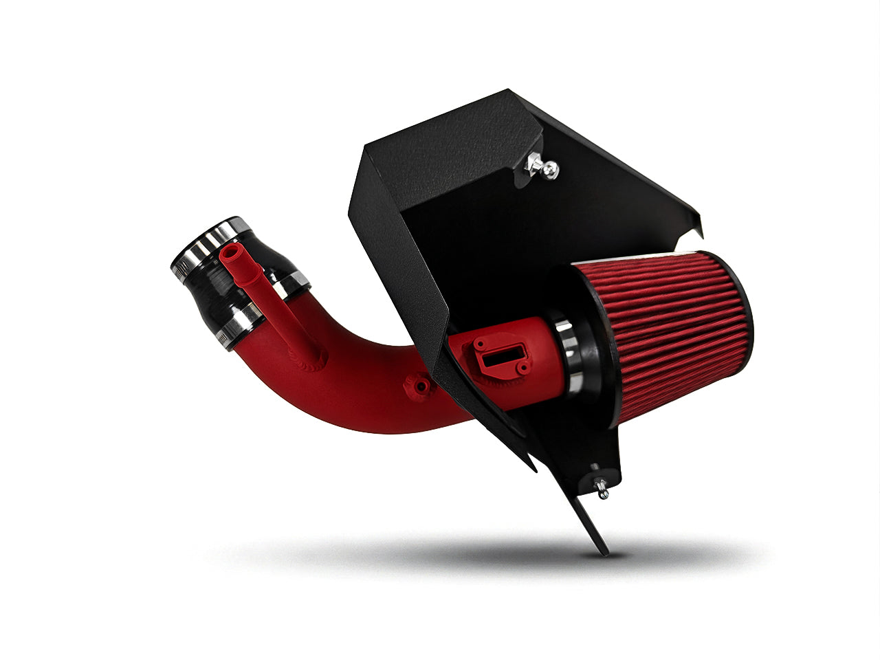 2013-2019 Cadillac ATS 2.0L Turbo Cold Air Intake - Wrinkle Red