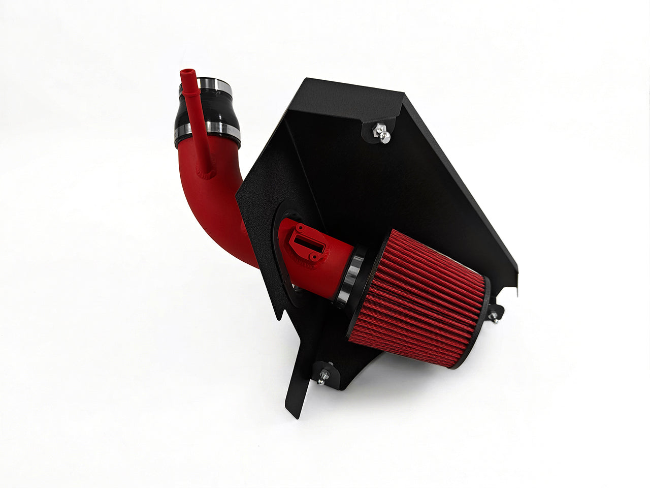 2013-2019 Cadillac ATS 2.0L Turbo Cold Air Intake - Wrinkle Red