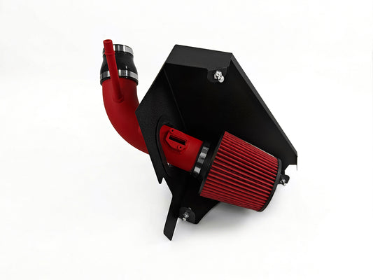 2013-2019 Cadillac ATS 2.0L Turbo Cold Air Intake - Wrinkle Red