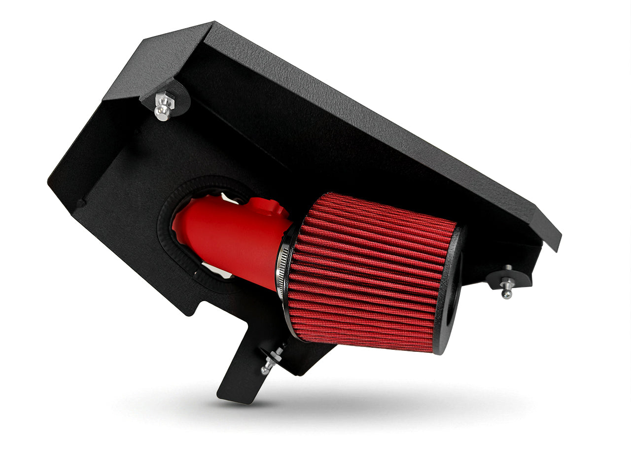 2013-2019 Cadillac ATS 2.0L Turbo Cold Air Intake - Wrinkle Red